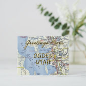 Postale Carte Vintage Ogden Utah (Debout devant)