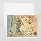Postale Carte Vintage Oregon Funny (Devant / Derrière)