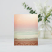 Postale Carte vintage Pastel Ocean Beach Sunset (Debout devant)