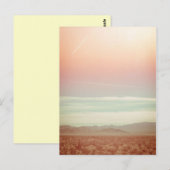 Postale Carte vintage Pastel Ocean Beach Sunset (Devant / Derrière)