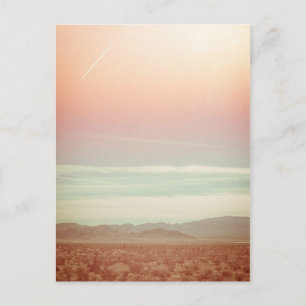 Postale Carte vintage Pastel Ocean Beach Sunset