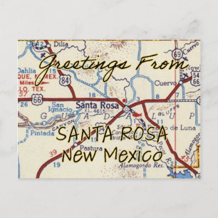 Postale Carte Vintage père Noël Rosa NM