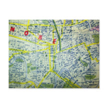 Carte Vintage Roanoke, VA