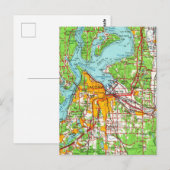 Postale Carte Vintage Tacoma Washington (Devant / Derrière)