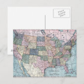 Postale Carte vintage USA (Devant / Derrière)