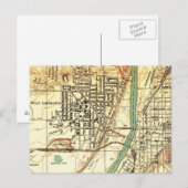 Postale Carte vintage West Lafayette Indiana Purdue (Devant / Derrière)