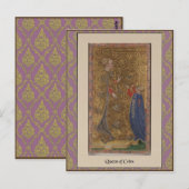 Postale Carte Visconti Tarot Deck - vers 1428-1447 (Devant / Derrière)