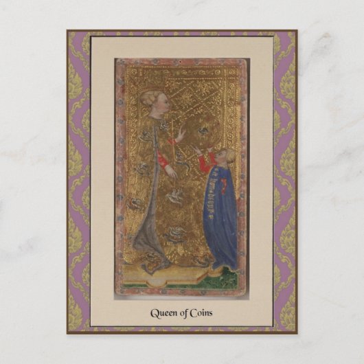 Postale Carte Visconti Tarot Deck - vers 1428-1447 (Devant)