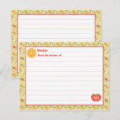 Postale Carte vivante saine de recette (Devant / Derrière)