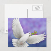 Postale Carte Voler Peace Dove (Devant / Derrière)