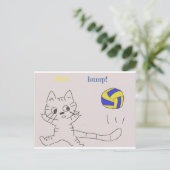 Postale carte vollayball (Debout devant)