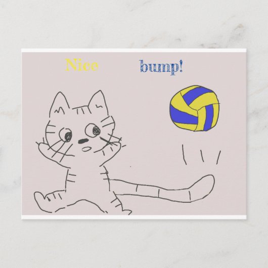 Postale carte vollayball (Devant)