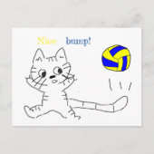 Postale carte vollayball (Devant)