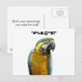 Postale Carte "Vous avez voté pour lui" (Devant / Derrière)