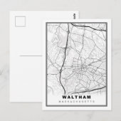 Postale Carte Waltham (Devant / Derrière)