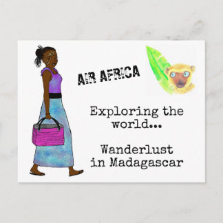 Postale Carte Wanderlust à Madagascar