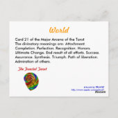 Postale Carte World Tarot (Dos)