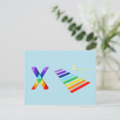 Postale Carte Xylophone (Debout devant)