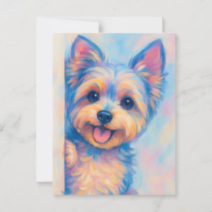 Postale Carte Yorkie - Vide
