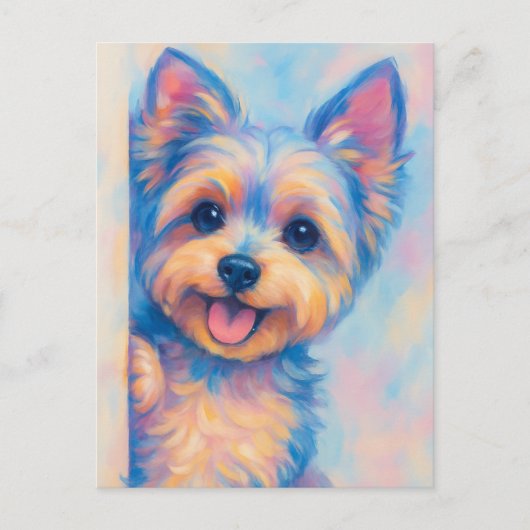 Postale Carte Yorkie - Vide (Devant)