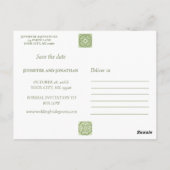 POSTALE CARTEAUX ESPAGNOLS VERTS ENREGISTRER LA DATE CARTE (Dos)