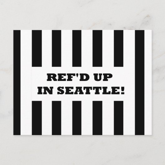 Postale Cartonné à Seattle avec la carte des arbitres de r (Devant)
