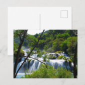 Postale Cascade dans le parc national de Krka - Carte post (Devant / Derrière)