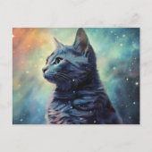 Postale Cat Alone Briefkaart (Voorkant)