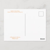 POSTALE CÉLÉBRATION DE COULEUR CALIFORNIENNE : CARTE POSTA (Dos)