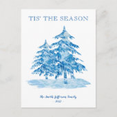 Postale C'est la saison Painterly Christmas Tree carte pos (Devant)