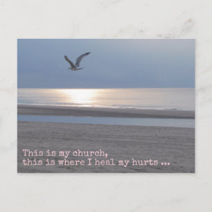 Postale C'est mon église   Citation Inspiration Carte post