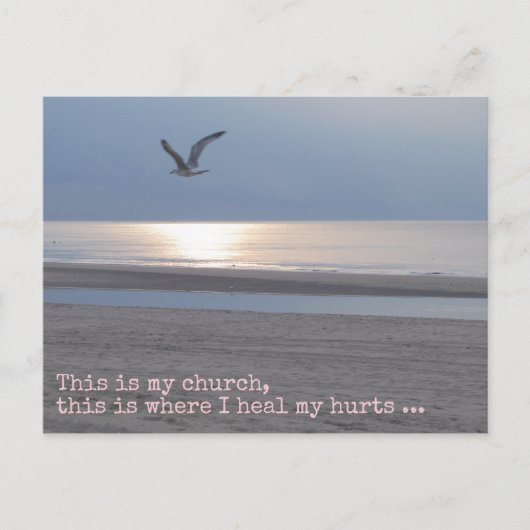 Postale C'est mon église | Citation Inspiration Carte post (Devant)