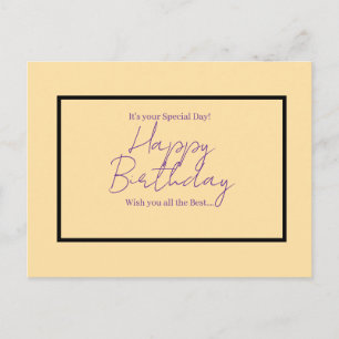 Postale C'est ton jour spécial – Carte d'anniversaire