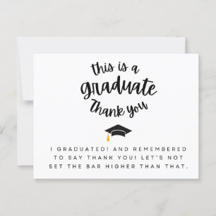 Postale C'est un Merci diplômé amusant carte de diplôme