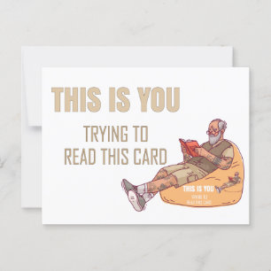 Postale C'est vous qui lisez cette carte Fête des pères