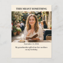 Cette carte signifiait quelque chose de personnali