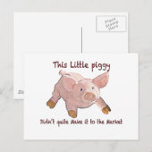 Postale Cette petite chienne n'a pas fait du Carte pour no (Devant / Derrière)