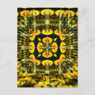 Postale Champignons métalliques : Géométrie Art : Carte po