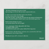 Postale Chaque respiration m'insuffle Une carte de cours e (Dos)