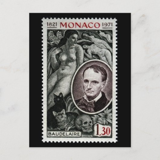 Postale Charles Pierre Baudelaire (1821-1867) Carte postal (Devant)