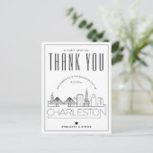 Postale Charleston Mariage | Merci de venir ! Carte postal (Debout devant)