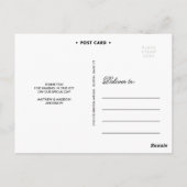POSTALE CHÂSSIS DE FANCY | CARTE POST MERCI MARIAGE (Dos)