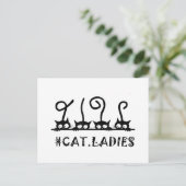 Postale Chat Dames Maman Ami Amour Cadeau Salutation Carte (Debout devant)