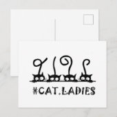 Postale Chat Dames Maman Ami Amour Cadeau Salutation Carte (Devant / Derrière)