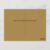 Postale Chat Face Bonjour ! Carte d'art à main (Dos)