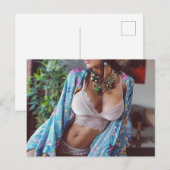 Postale ㋡ ㋛ ☺ Chaud ! Mannequin lingerie photo carte posta (Devant / Derrière)
