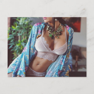 Postale ㋡ ㋛ ☺ Chaud ! Mannequin lingerie photo carte posta