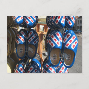 Postale Chaussures en bois frison Clogs Photo Carte Postal