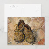 Postale Chaussures par Vincent Van Gogh, 1886 Carte postal (Devant / Derrière)