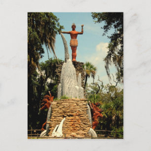 Postale Chef Tomokie Statue, Tomoka State Park Carte posta